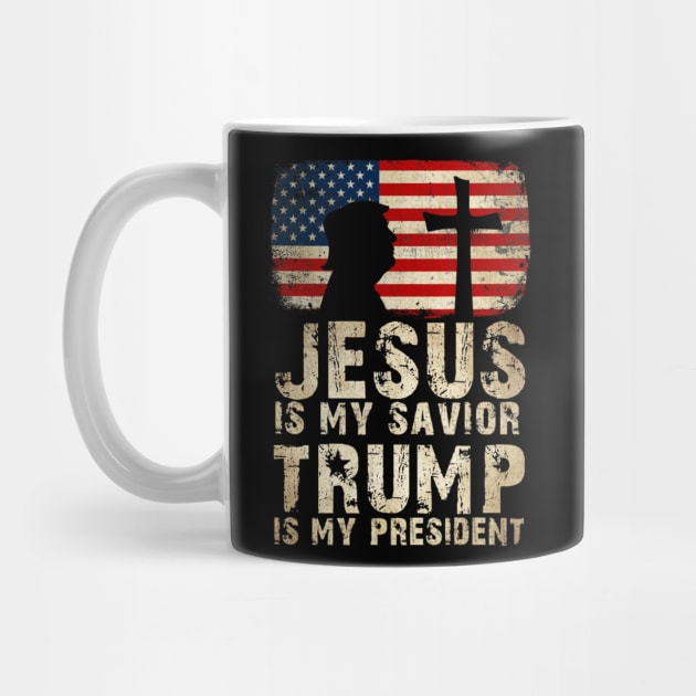 Jesus Is My Savior Trump Is My President by cedricchungerxc